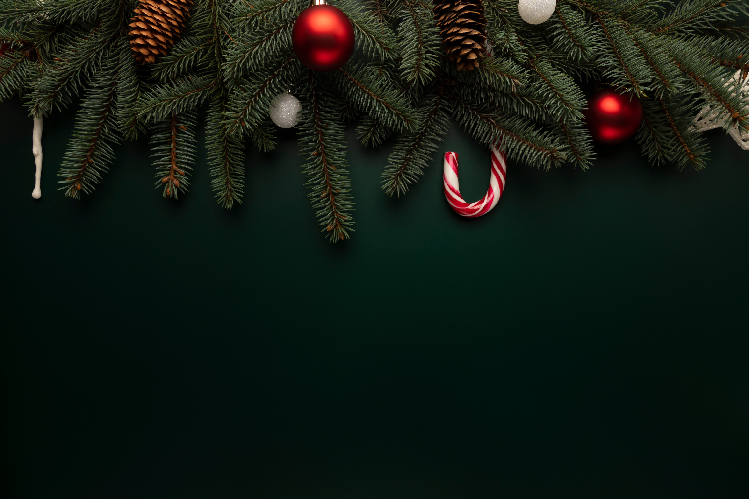 Green Christmas background.